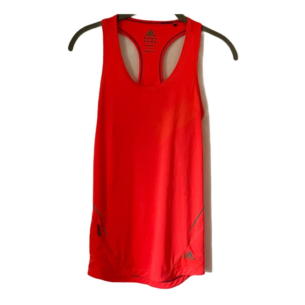 Adidas Women Racer Tank with side zip pocket. XS